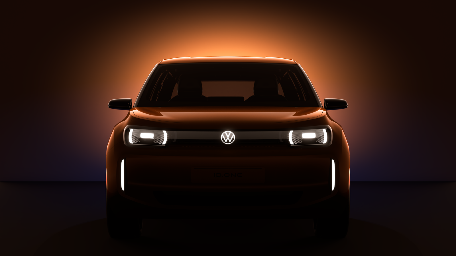 VW entry-level EV teaser - front